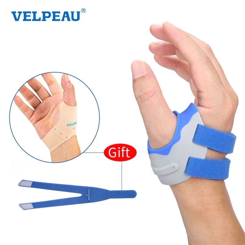 

VELPEAU CMC Thumb Brace Orthosis Relieves Arthritis Pain At The Bottom of Thumb Lightweight and Breathable Support With Sleeve 220815, Left