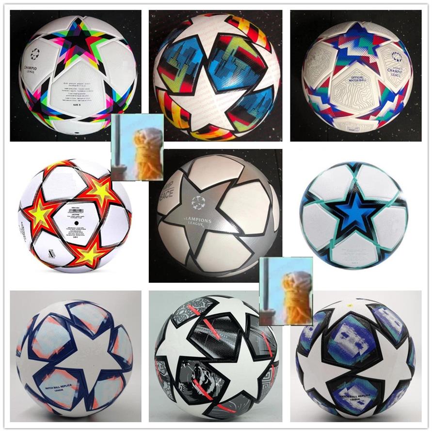 

2021 2022 2023 European champion Soccer ball 21 22 23 League Final KYIV UEFAS PU size 5 balls granules slip-resistant football232L
