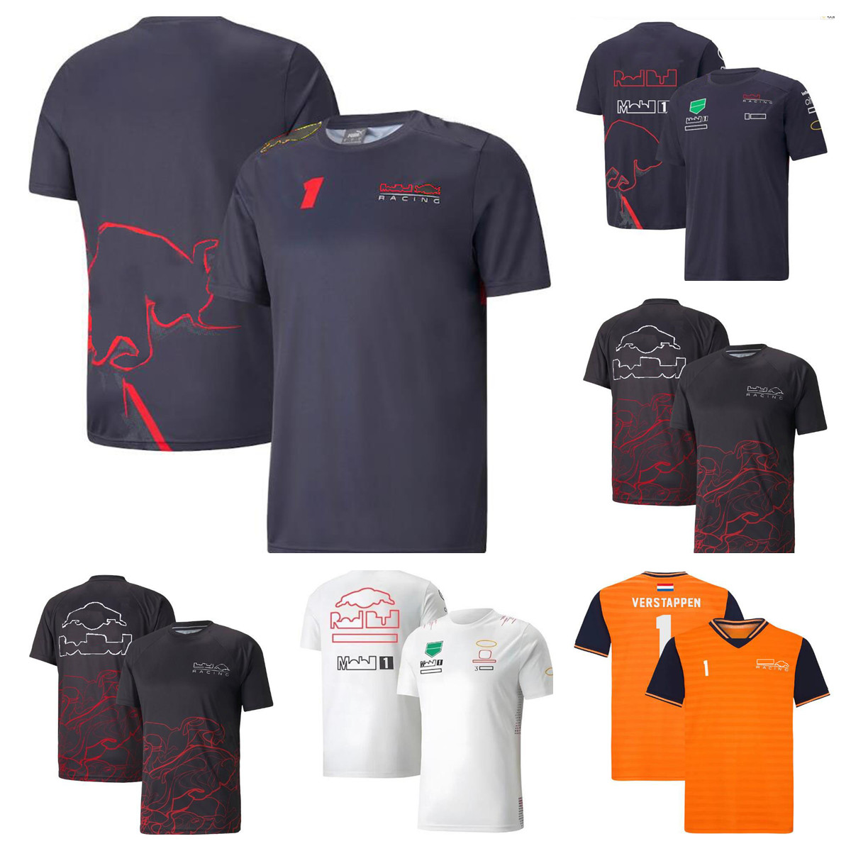 

2022 new F1 racing T-shirt summer team short-sleeved shirt