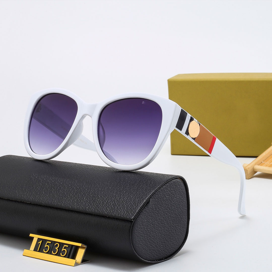 

luxury designer sunglasses fashion beach waterproof polarized resin full frame cat eye oval eye protection sun shades 6 colors for women with box