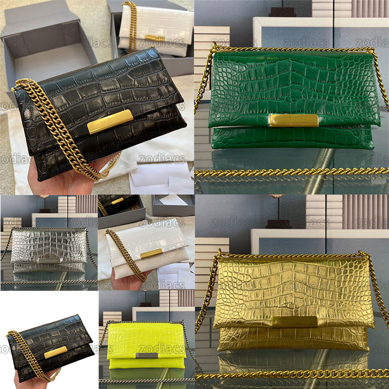 

Newest Organ Chain Bag triplet Crocodile Embossed Small Handbag Ladies Luxury Designer Crocodile Mini Square Purses Handbags Real Leather Crossbody Shoulder Bags, Customize