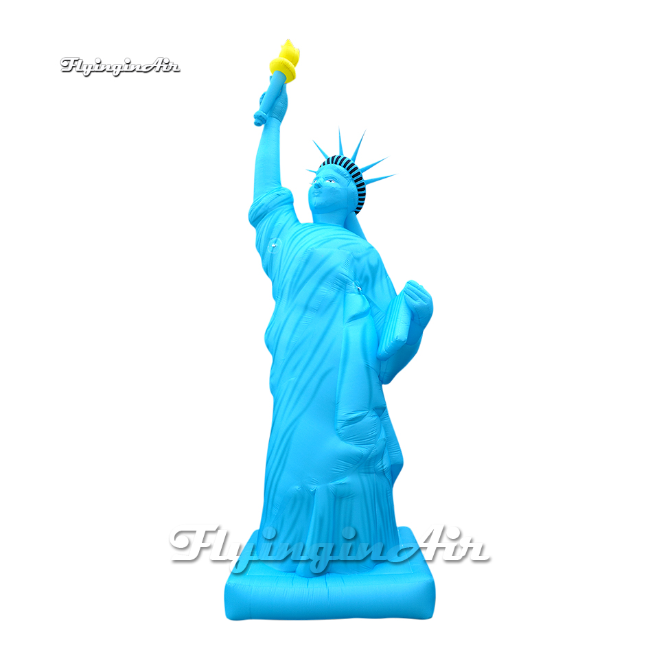 Holy Inflatable Statue Of Liberty 5m Simulation Airblown Goddess Statue Replica For Parade Show-image-771405777