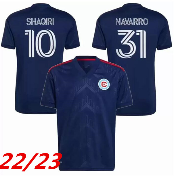 

2022 Chicago Fire soccer jerseys Gimenez 30 2023 GIMENEZ 30 NAVARRO 31 PRZYBYLKO 11 SLONIN 32 SHAQIRI 10 jersey football shirts fan version 999, Yellow