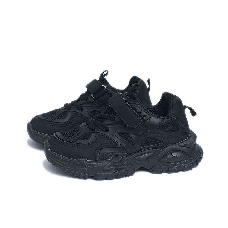 CNFSNJ new spring autumn new Children's casual boys girls single kids running shoes Patchwork cross sneakers black pink G220527