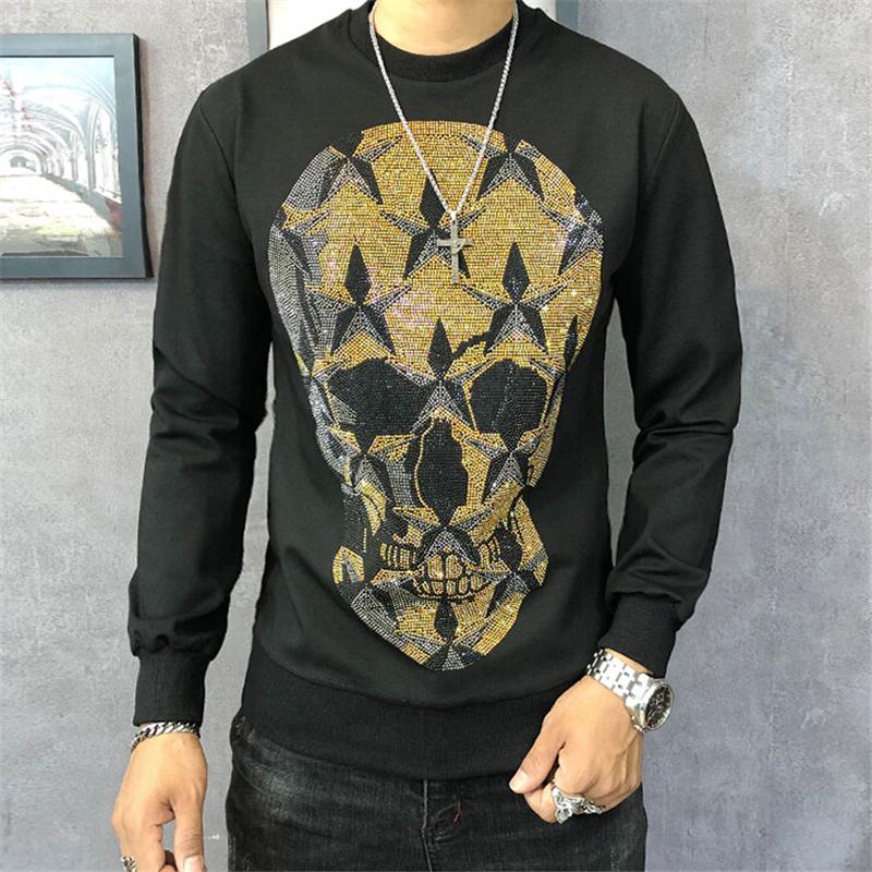 

Men's Hoodies & Sweatshirts Winter Men Thick Cotton Fabrics Streetwear Hip Hop Top Quality, Black