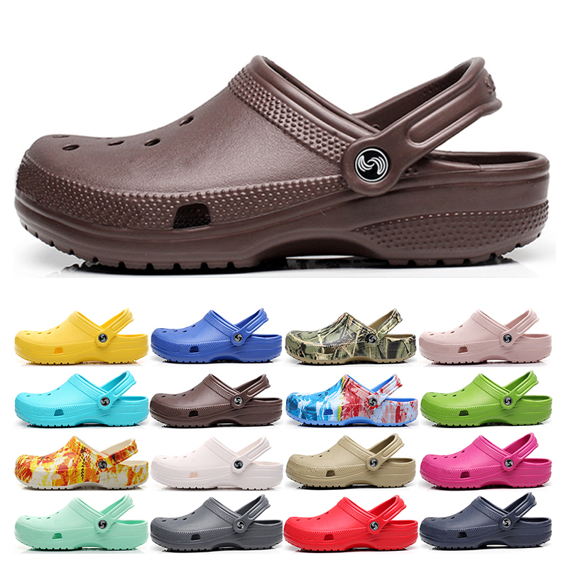

2022 Slippers Clogs Sandals Slip On Casual Beach Waterproof Shoes black white grey red green men Classic Nursing Hospital Women Slippers Work Medical, 10