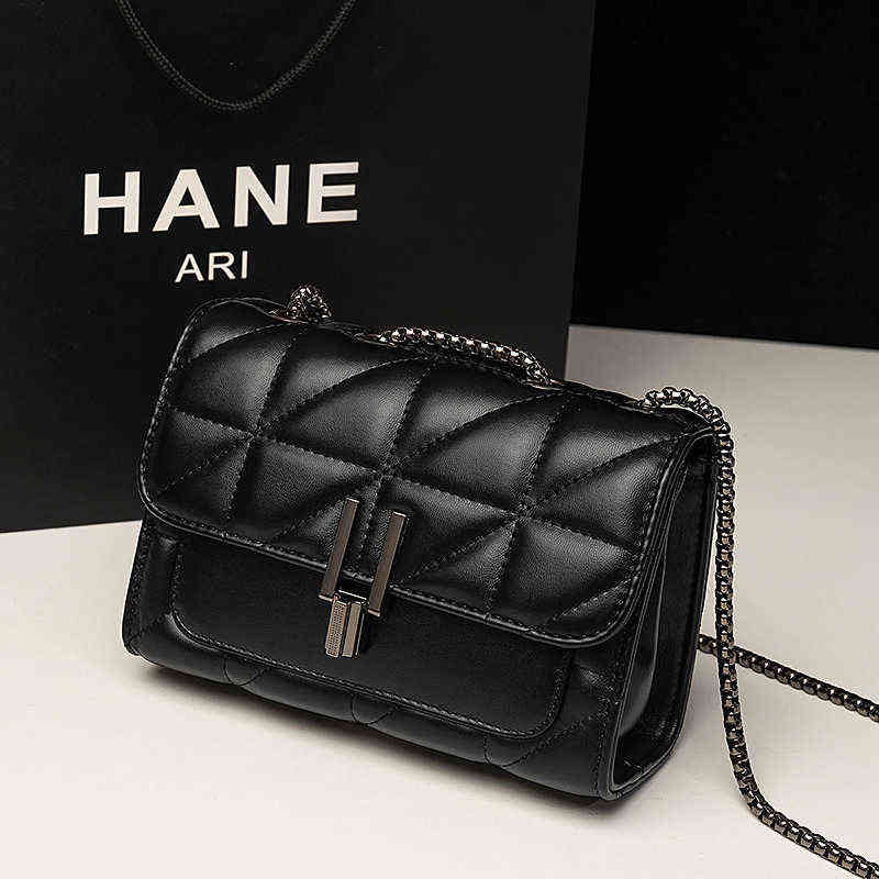 

Brand Woman Shoulder Bags For Women Simple Fashion Chain Crossbody Flap PU Leather Vintage Designer Handbags Luxury Women's Bag X220331, White