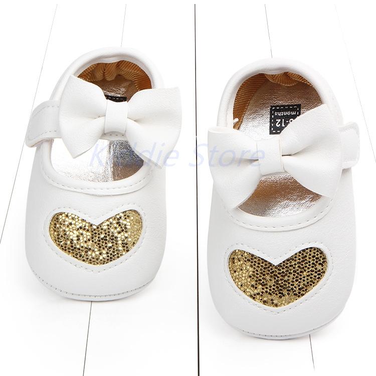 

Athletic & Outdoor White Butterfly-knot Princess Leather Shoes For Baby Girls Babi Child Soft Sole Moccassins Crib Born InfantAthletic, Eh01