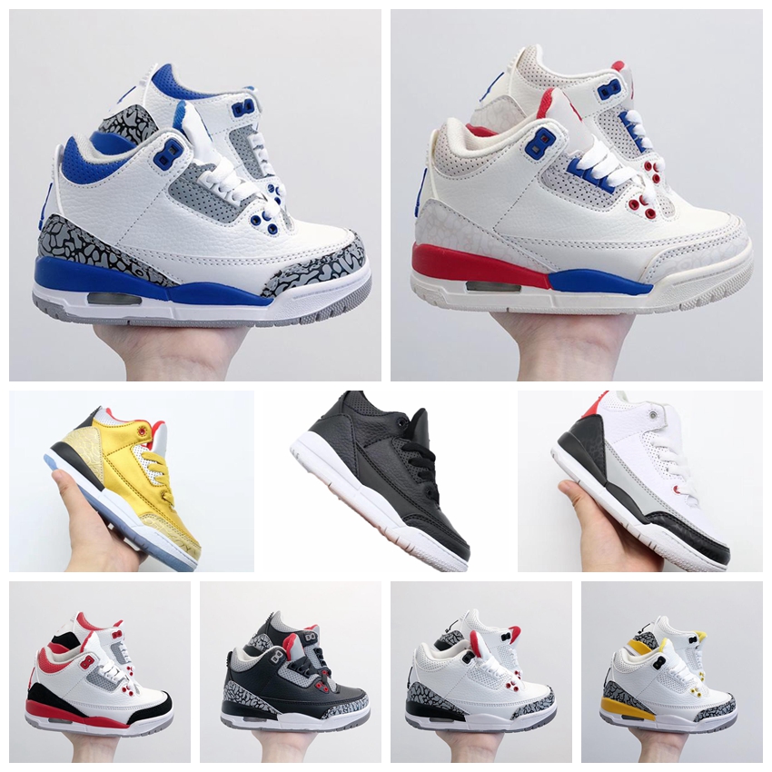 

2022 New designer Selling kids shoes toddler Jumpman 3 Running youth basketball shoe J3 childrens shoes sneaker girls boys White Black sports all match sneakers, Customize