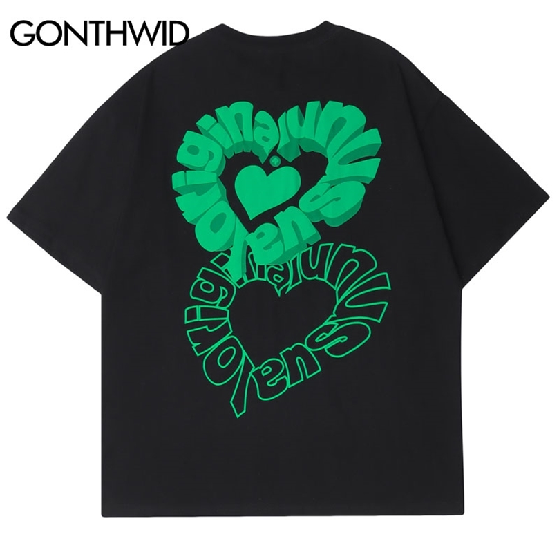 Hip Hop T Shirts Streetwear Harajuku Graphic Letter Print TShirt Man Summer Cotton Short Sleeve Tshirts Fashion Casual Tee 220622