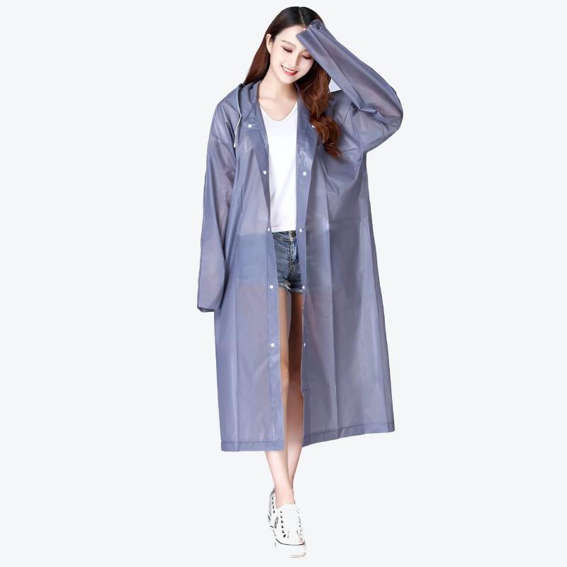 

Custom Adult Men Women Long Raincoat Long Piece Waterproof Windbreaker9, Bule
