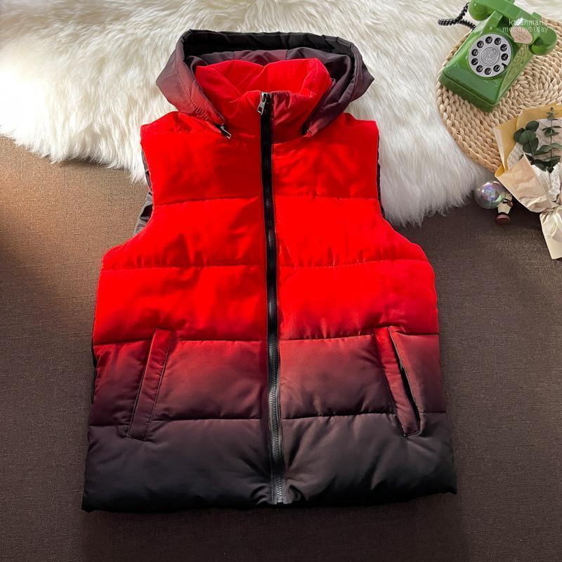 

Men's Vests -3XL Zipper Light Weight Puffer Vest With Removable Hood Autumn Streetwear Color Block Winter For Men XXXL Kare22, Gray waistcoats mens