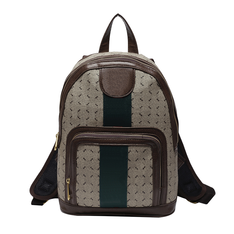 

Brand Designer Backpack for Women's Backpacks Bags PU Leather Small Size women printing Back Pack Bag 2195, Black