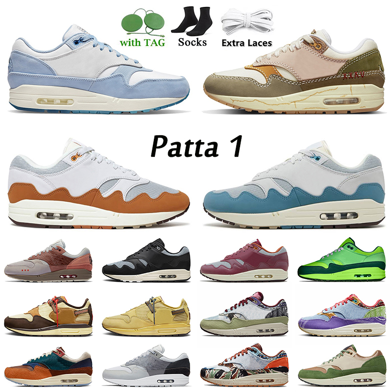 

Oregon Ducks 2022 Patta 1 Waves Running Shoes Women Mens Trainers 87 1s Blueprint Wabi Sabi NH Treeline Kasina Won Ang Denim Olive Canvas Concepts Far Out Sneakers, C46 triple black 40-45