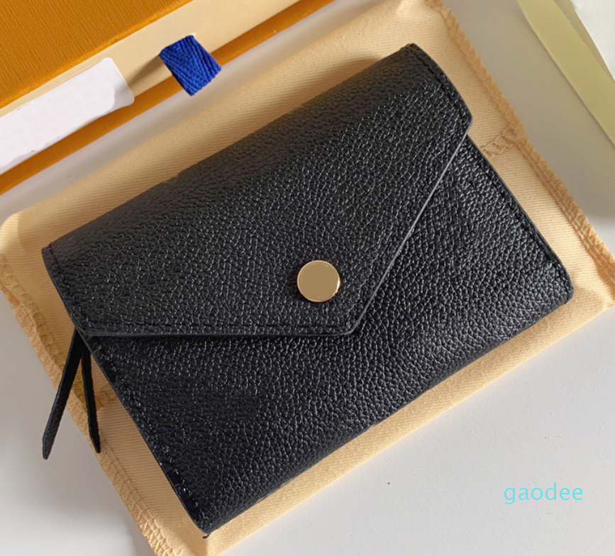 

High Quality Luxurys Designers Wallets Purse Bag Fashion Short Victorine Wallet Embossed Monograms Empreinte Classic 2022, M41938#blue