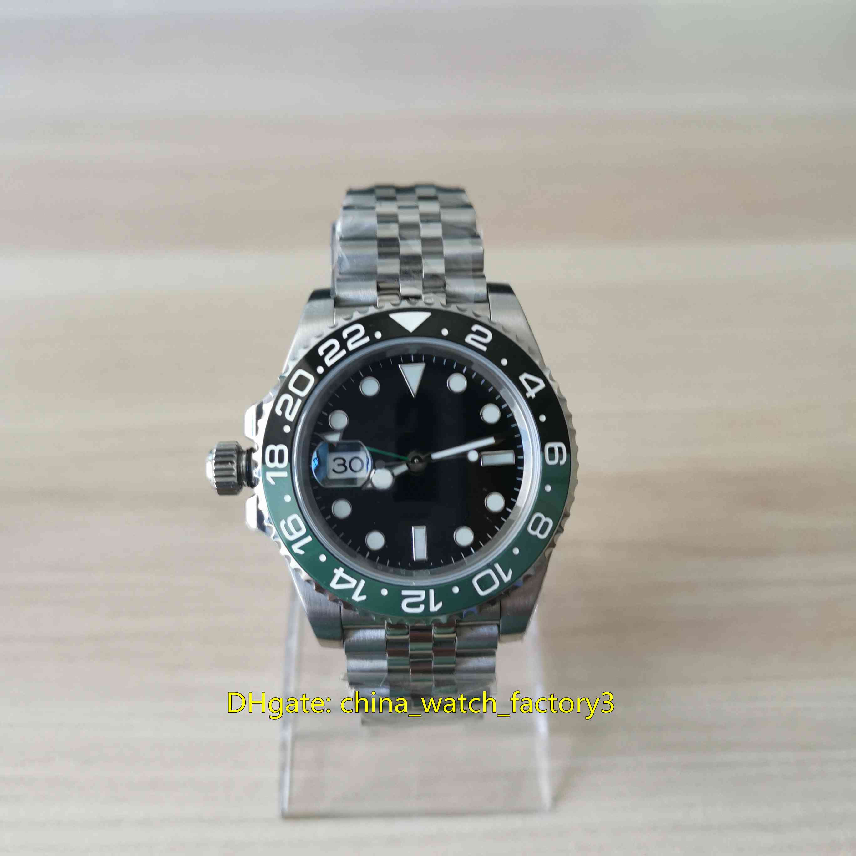 

2022 New Model Left-Handed Watches 40mm GMT Sprite 126720 126720VTNR Cerachrom Ceramic Bezel CAL.3285 Movement Mechanical Automatic Mens Watch Men's Wristwatches