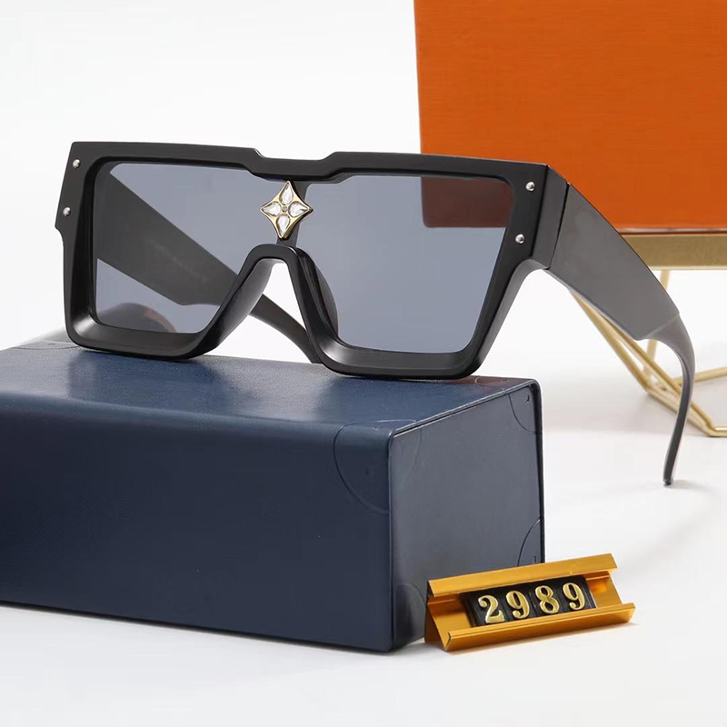 sunglasses black designer oversized 2989 Trendy Oval Eyewear Mixed Colo Classic style Square wayfarer women men Fashion Anti ultraviolet Rectangl