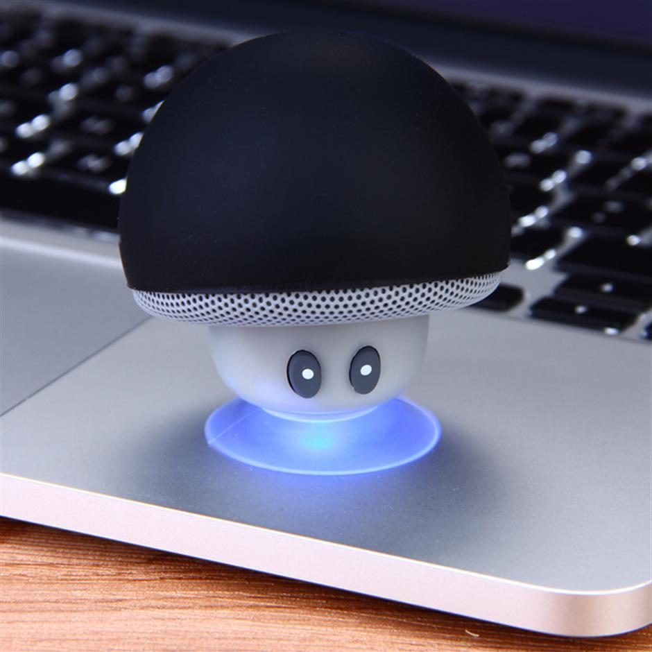 

Mushroom Mini Wireless Bluetooth Speaker Hands Sucker Cup Audio Receiver Music Stereo Subwoofer USB For Android IOS PC247j