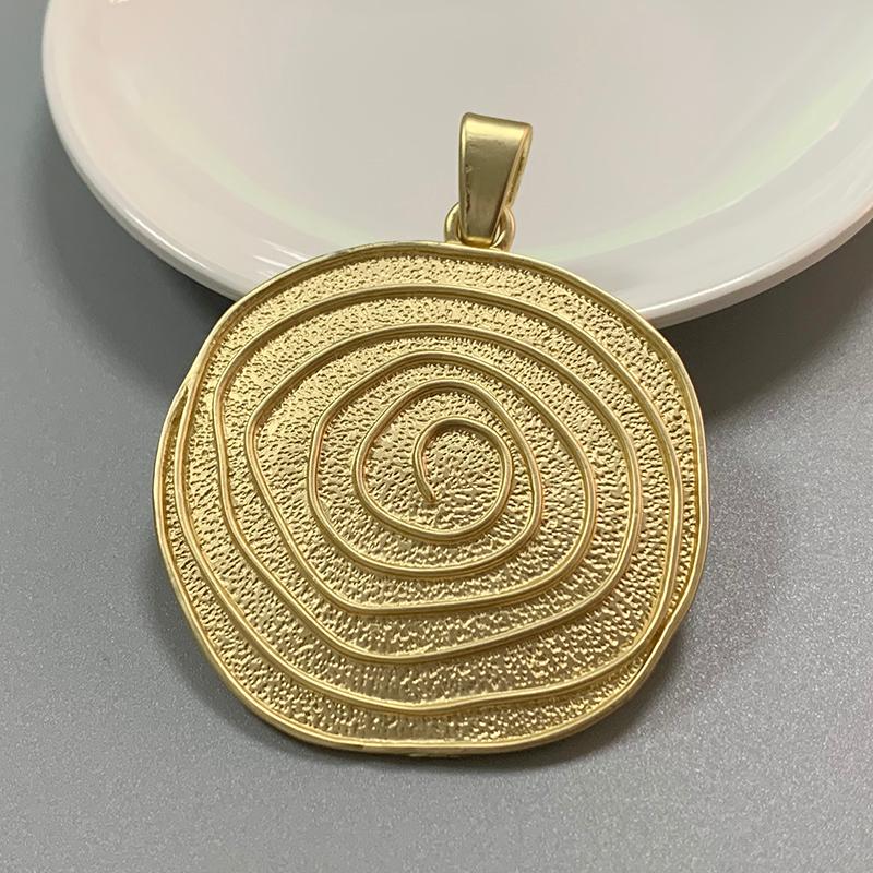

Pendant Necklaces Piece MaGold Large Boho Spiral Vortex Swirl Charms Pendants For Necklace Jewellery Making Accessories 74x58mmPendant