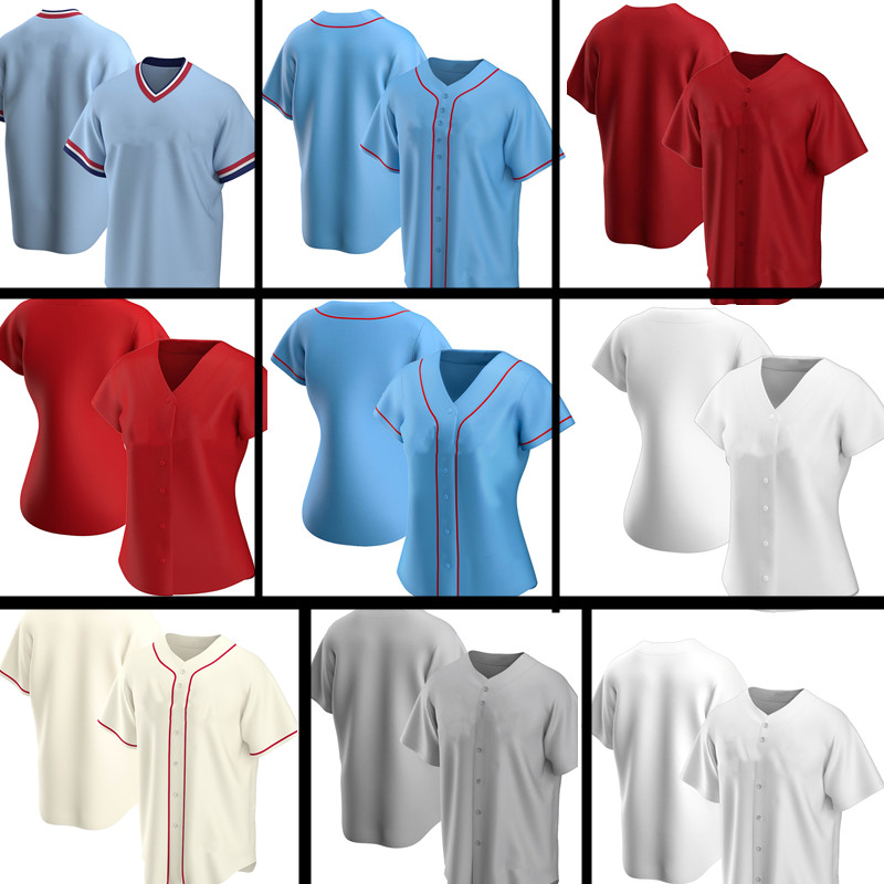 

top Custom Baseball Jersey Any Name Number Embroidery Logo Mens Jersey S-XXL White red Blue black Blue