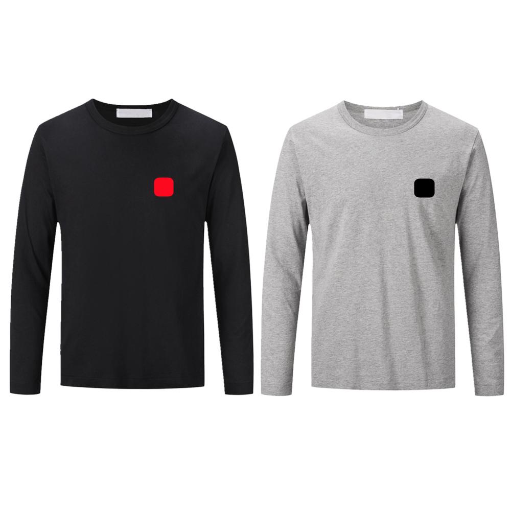 

Men's T-Shirts Long Sleeve Cotton Play High Quality Sweatshirt Commes Red Heart Des Hip Hop Garcons Men Streetwear Causal Base Shirt Mens Clothing Tops tee, Gray#2