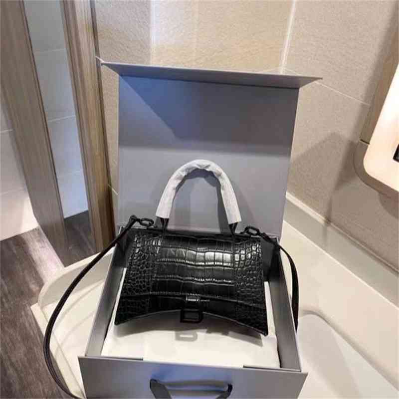 

Balencigas Handbags Luxurys b Designer Hourglass Home Bag Crocodile Chain One Shoulder Messenger Fashion Leisure Handbag, Sky blue
