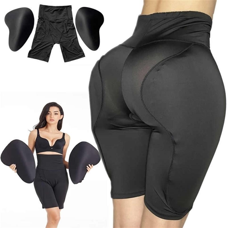 

6XL Padded Hip Panties Booty Lifter Butt Enhancers Inserts Shaper Waist Trainer Underwear 201223268S, Short black