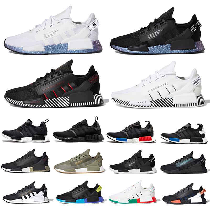 

wholesale 2022 White Speckled Nmd r1 v2 mens running shoes Dazzle Camo Core Black Grey Gradient Neon Aqua Tones Mexico City Munich Olive Oreo men women Sneakers 666, Packing with bubble