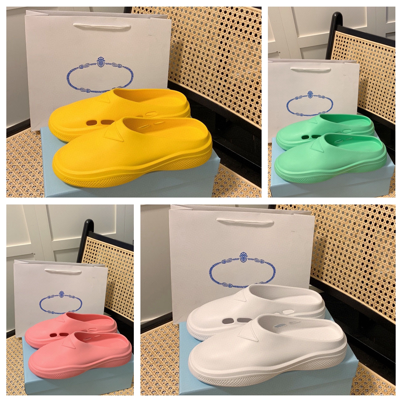 

Italy Designer Slipper Luxury Women Sandal Brand Slide Men Slippers Flat Bottom Flip Flop Design Sneakers Foam rubber sandals by shoebrand S85 02, #30 box