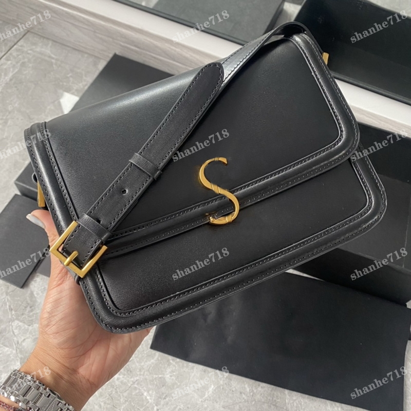 

Women Solferino Box Shoulder Crossbody Bags Real Cowhide Designer Handbags Luxury Envelope Messenger Bag Lady Purses Mini Totes Clutch Wallets, Add box
