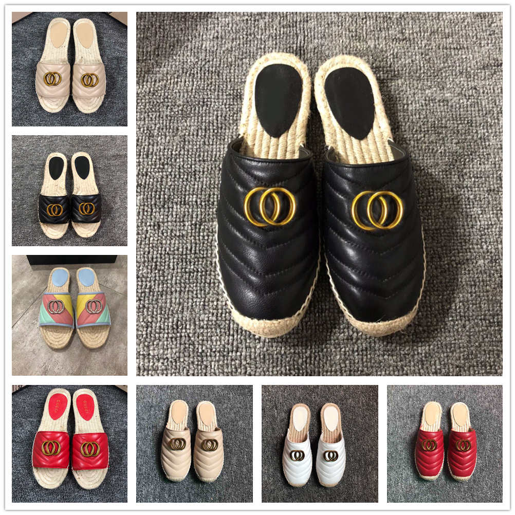 

beach Classic Flat luxurys designers woman slipper Sandals Summer lady Cartoon Head Slippers Leather brands Bath fashion women shoes