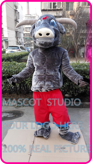 

muscle bull mascot costume cow custom fancy costume anime kit mascotte theme fancy dress carnival costume 41000, Grey