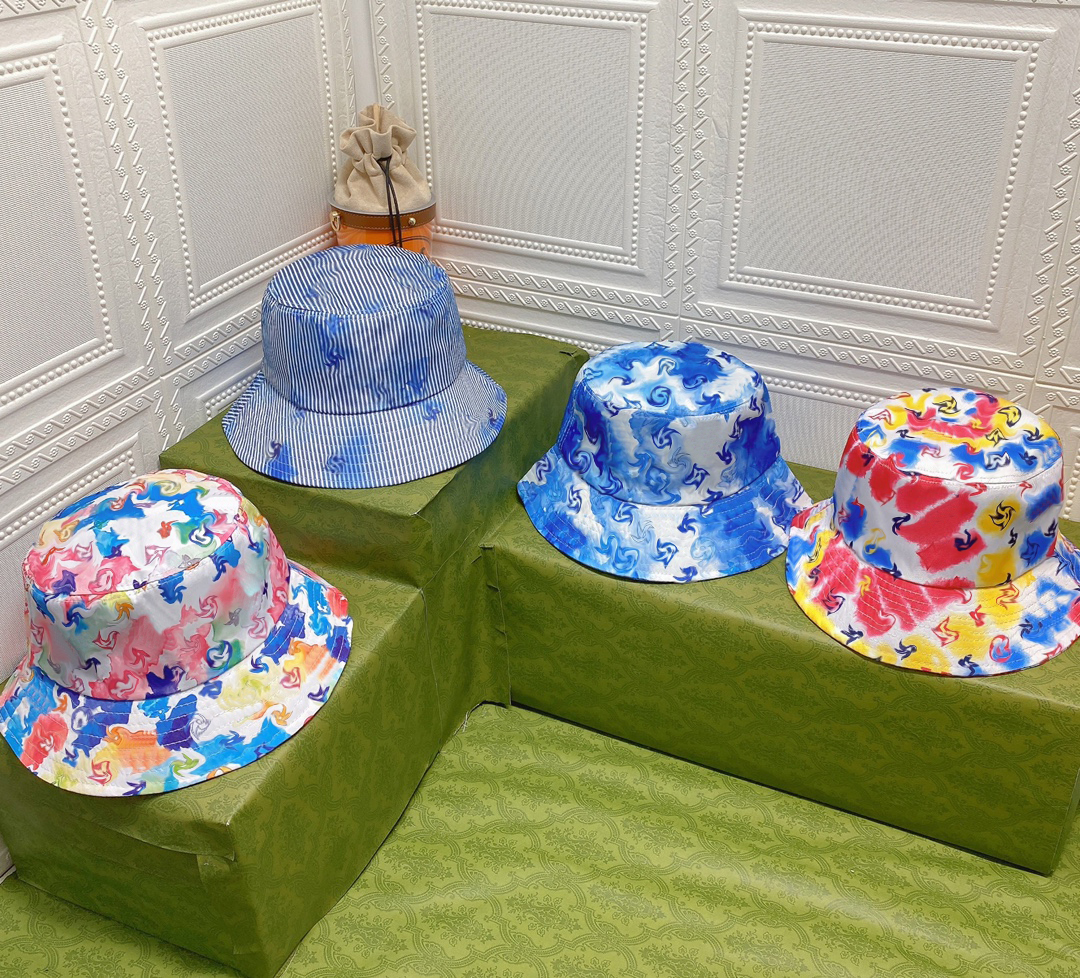 Designer Hat Watercolor Hats Colourful Flower Letter Design Caps for Man Woman 4 Colors Top Quality