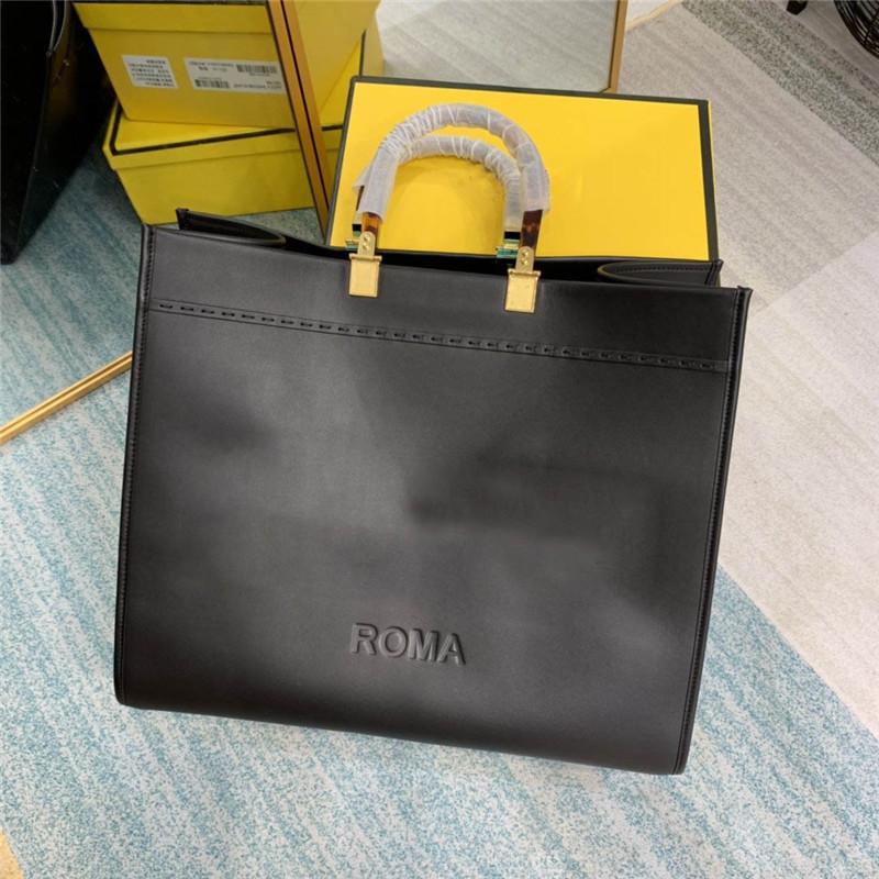 

Sunshine Medium tote bag ff printed fabric leather shopper totes Shoulder designer luxury fending Crossbody Handbag Wide shoulder straps, I nee see other product