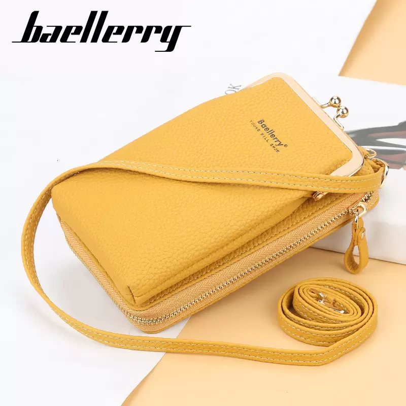 

Wallets Baellerry Wallet Korean Version Large Capacity Medium and Long Mobile Phone Women's Fashion Zipper Vertical Msenger Bag