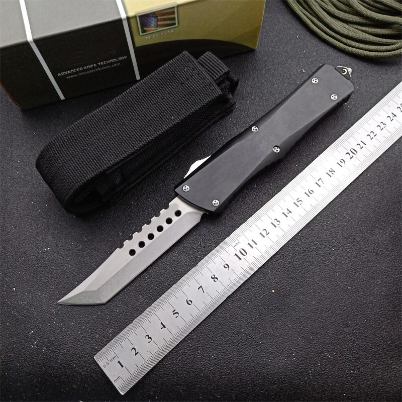 

U.S.A brand knives 121 Hell dog automatic knife 9CR18MOV Blade T6061 Aviation aluminum handle Outdoor camping EDC tools AUTO Kinves UT85 UT88 BM3300 3310 3320 4600