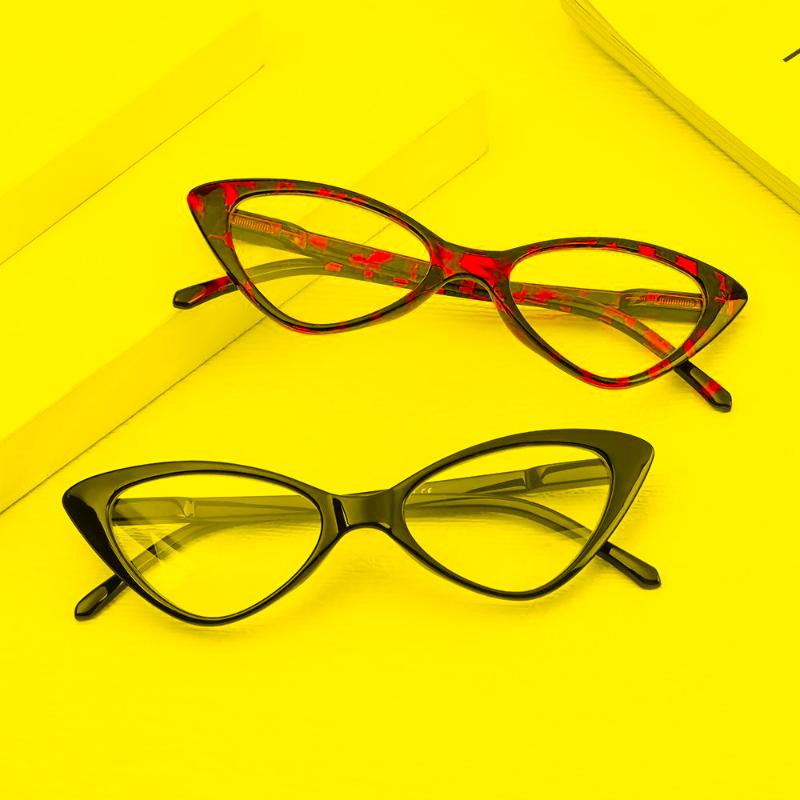 

Sunglasses Fashion Cat Eyes Reading Glasses Ultralight Small Frame Clear Lens Presbyopic Eyeglasses For Women Men With 1.0 To 4.0Sunglasses