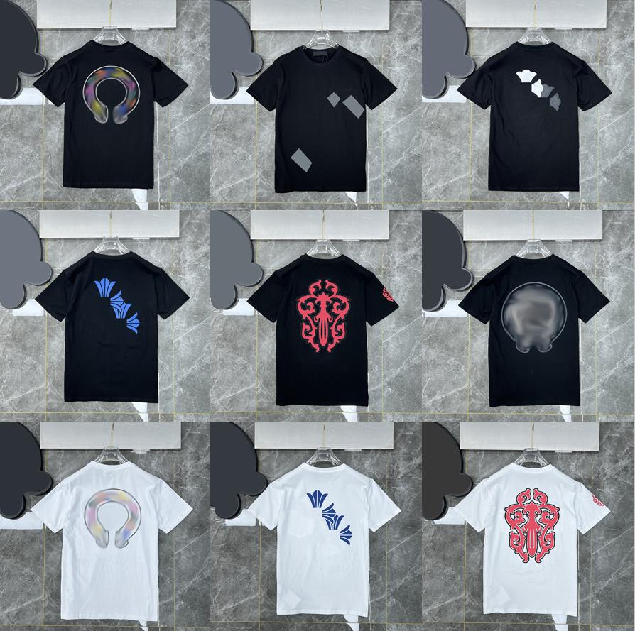 

Summer graphic tee men women t-shirt short sleeve tshirt crewneck loose casual tees cross hearts lovers printing top chromes, Hi