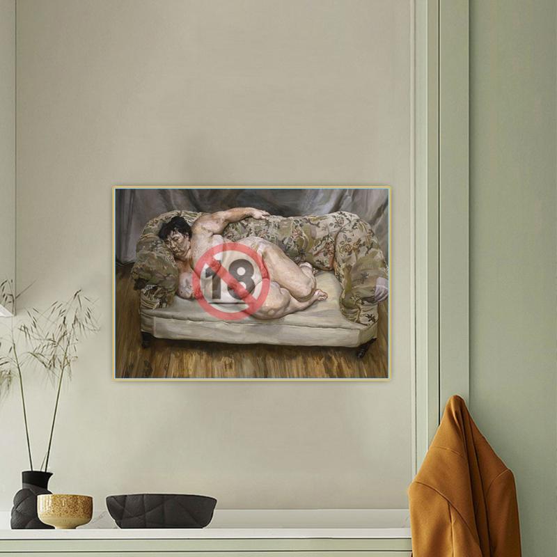 

Paintings Benefits Supervisor Sleeping By Lucian Freud Canvas Oil Painting Artwork Aesthetic Decorative Picture Wall Decor Home Decoration