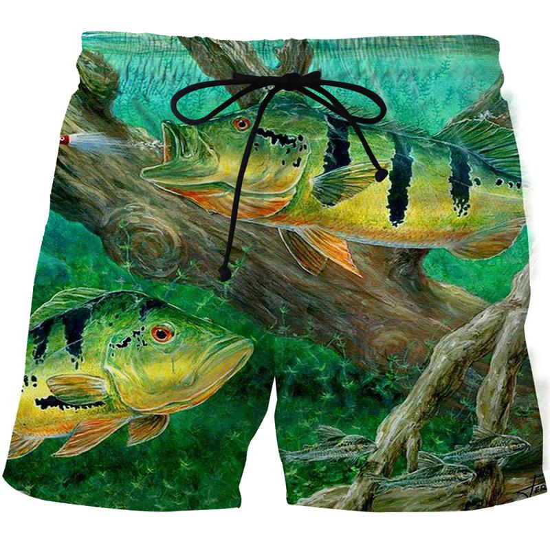 

Men' Shorts Summer Men Fish-print Beach 3D Fashion Male Fitness Pants Quick-drying Swimming Trunks Casual ShortsMen, Stk-261