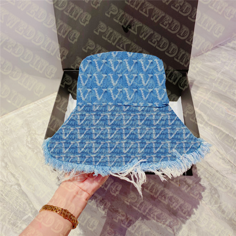 Chapeau seau en Denim pour hommes et femmes, chapeau de soleil UV d'extérieur, chapeaux de pêcheur Hip Hop de rue, casquette de plage de vacances