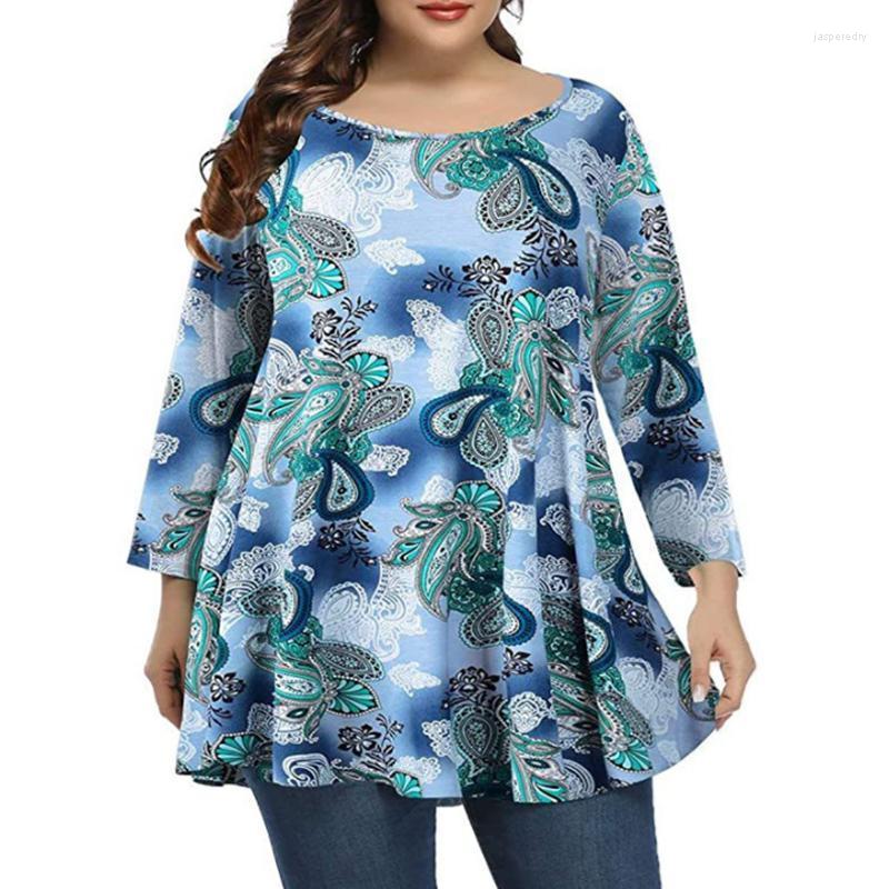 

Women's Plus Size T-Shirt Woman Spring Autumn Long Sleeve Leopard Print Vintage Blouse Loose Oversized Ladies Tops ClothesWomen's Jasp22