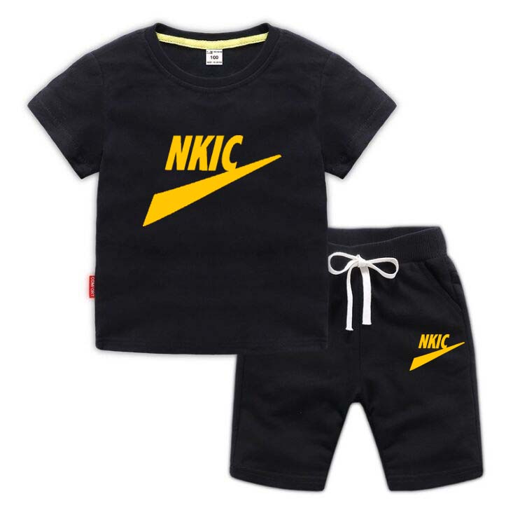 Kids Clothes Set Baby Boy/Girl T-Shirt Shorts Summer Clothing Cotton Cartoon Casual Boys Tracksuit Children-image-771647243