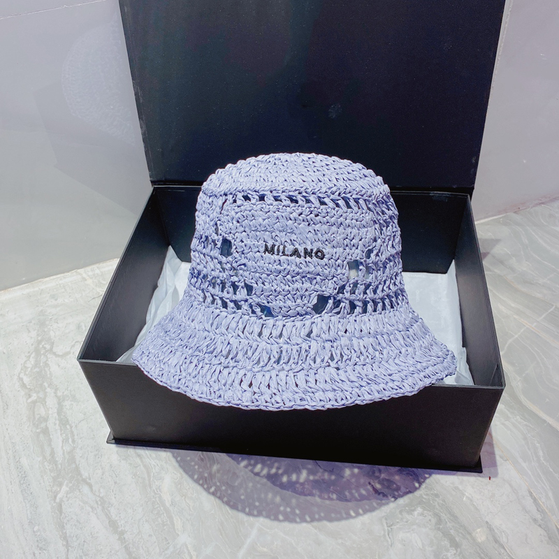 

Women Bucket Hat Straw Summer Casquette New Desginer Caps Hats Mens Beach Woven Cap Knitted Hats Womens Fisherman Baseball Cap Nice D226292F, Blue