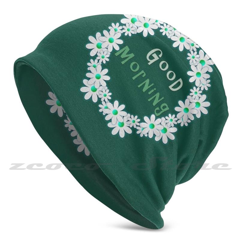 

Berets Beautiful Good Morning Jasmine Flowers Adult Kids Knit Hat Hedging Cap Outdoor Sports Breathable, Child black mask