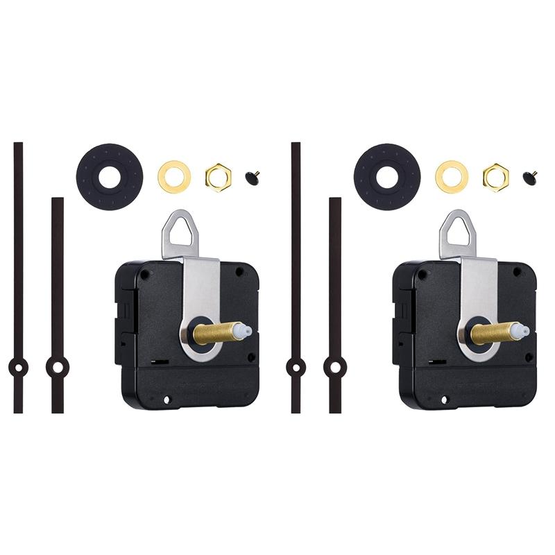 

Repair Tools & Kits 2Set 31MM Long Shaft Quartz Clock Movement Mechanism DIY Kit Replacement Parts (Black)