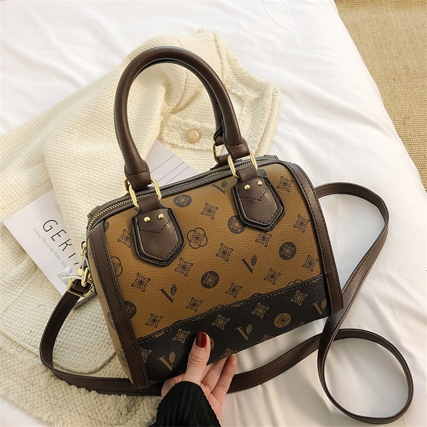 

Purse flower women's winter new portable Boston pillow bag large capacity Single Shoulder Messenger Bag, Sky blue