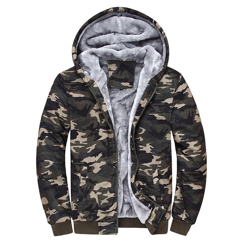 

Men's Hoodies & Sweatshirts High Quality Mens Winter Super Warm Camouflage Male Thick Army Military Camo Hooded Hoodie Plus Size -4XLMen's