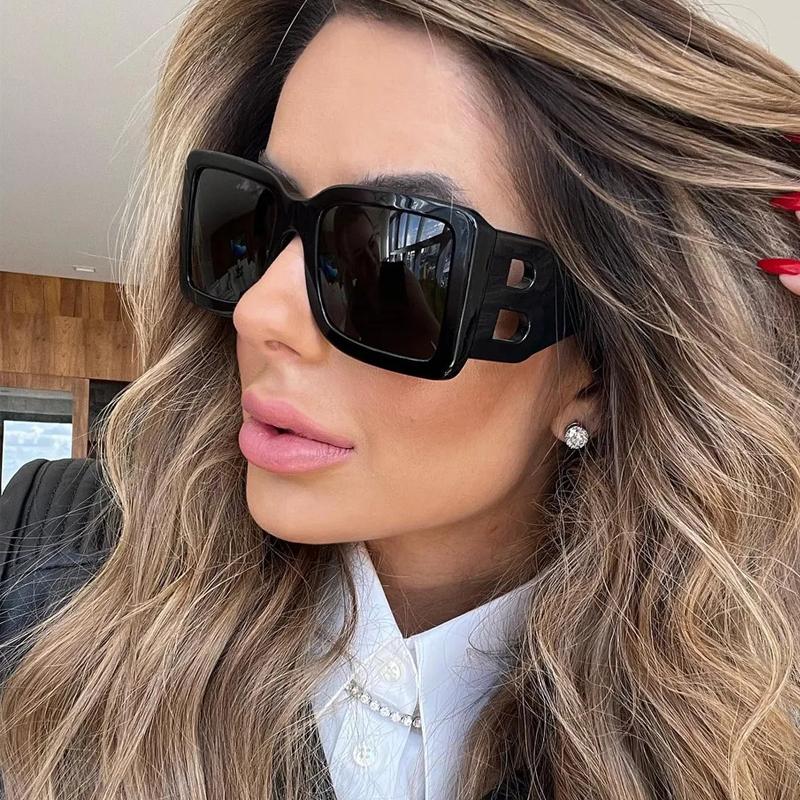 

Sunglasses Summer Fashion Oversized Square Women Brand Designer Vintage Beach Sun Glasses Female Shades Oculos De SolSunglasses