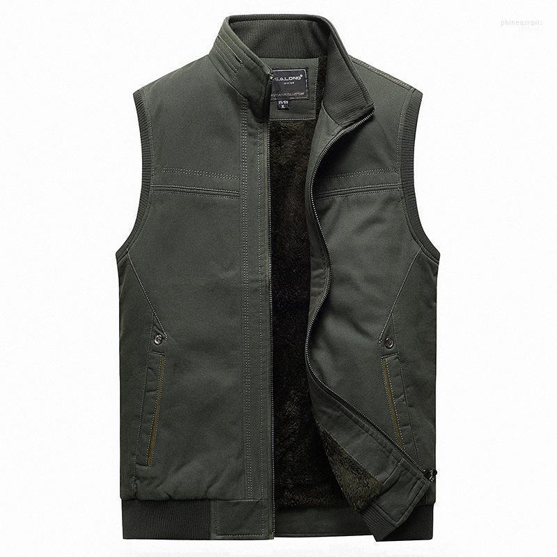 

Men's Vests Vest Jacket Sleeveless Men Male Many Pocket Waistcoat Pographer Autumn Unloading Tactical Stand Collar Multi Phin22, Black